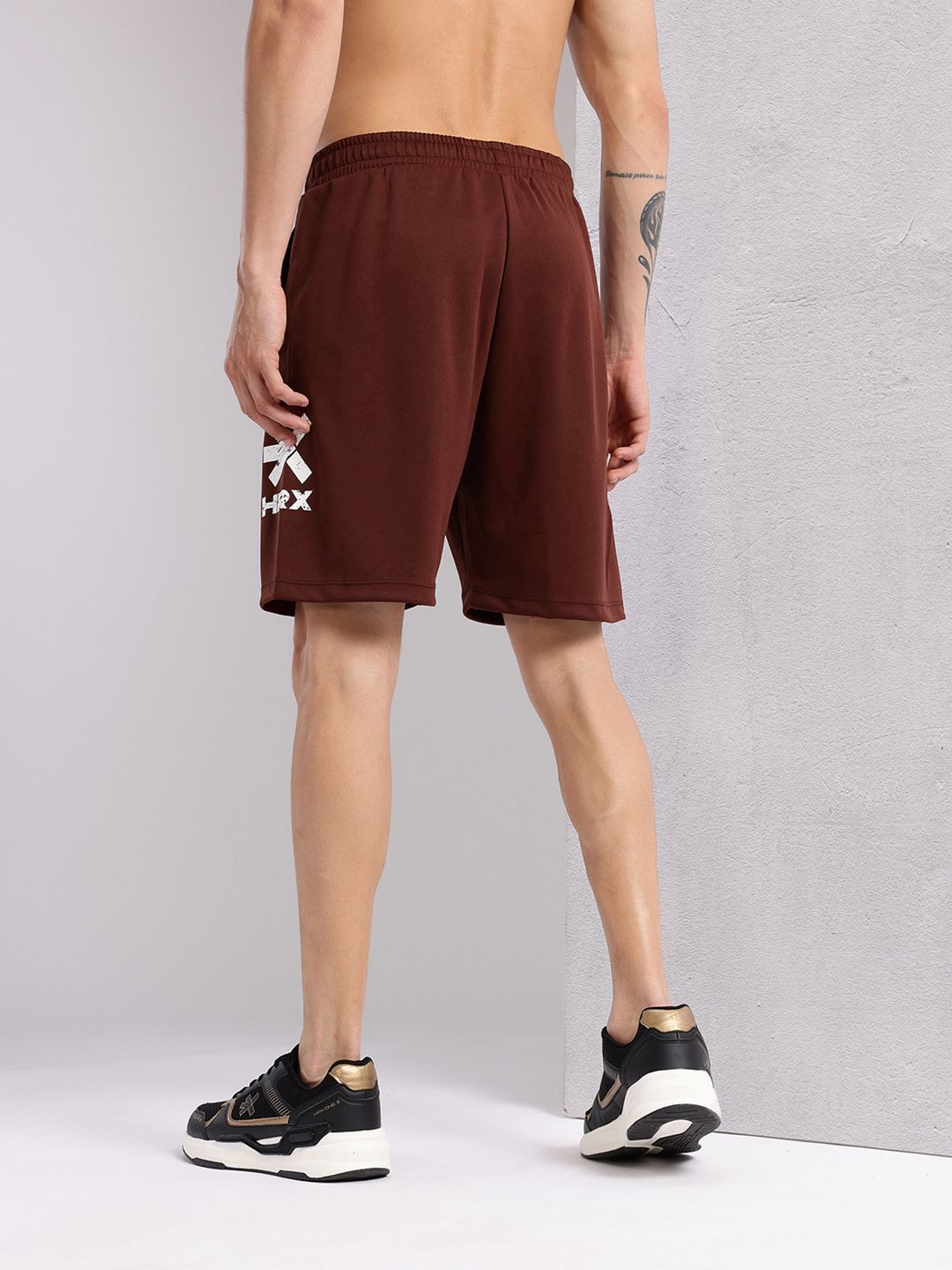 HRX by Hrithik Roshan Men Brand Logo Print Rapid-dry Training Shorts
