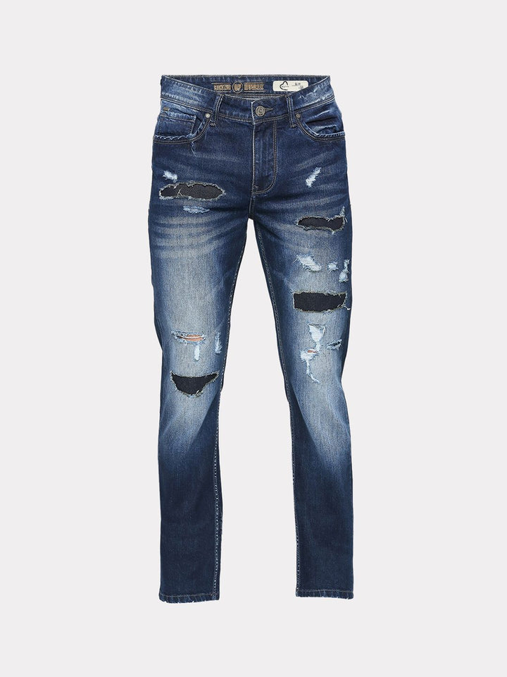 Being Human Men Mildly Distressed Heavy Fade Slim Fit Jeans