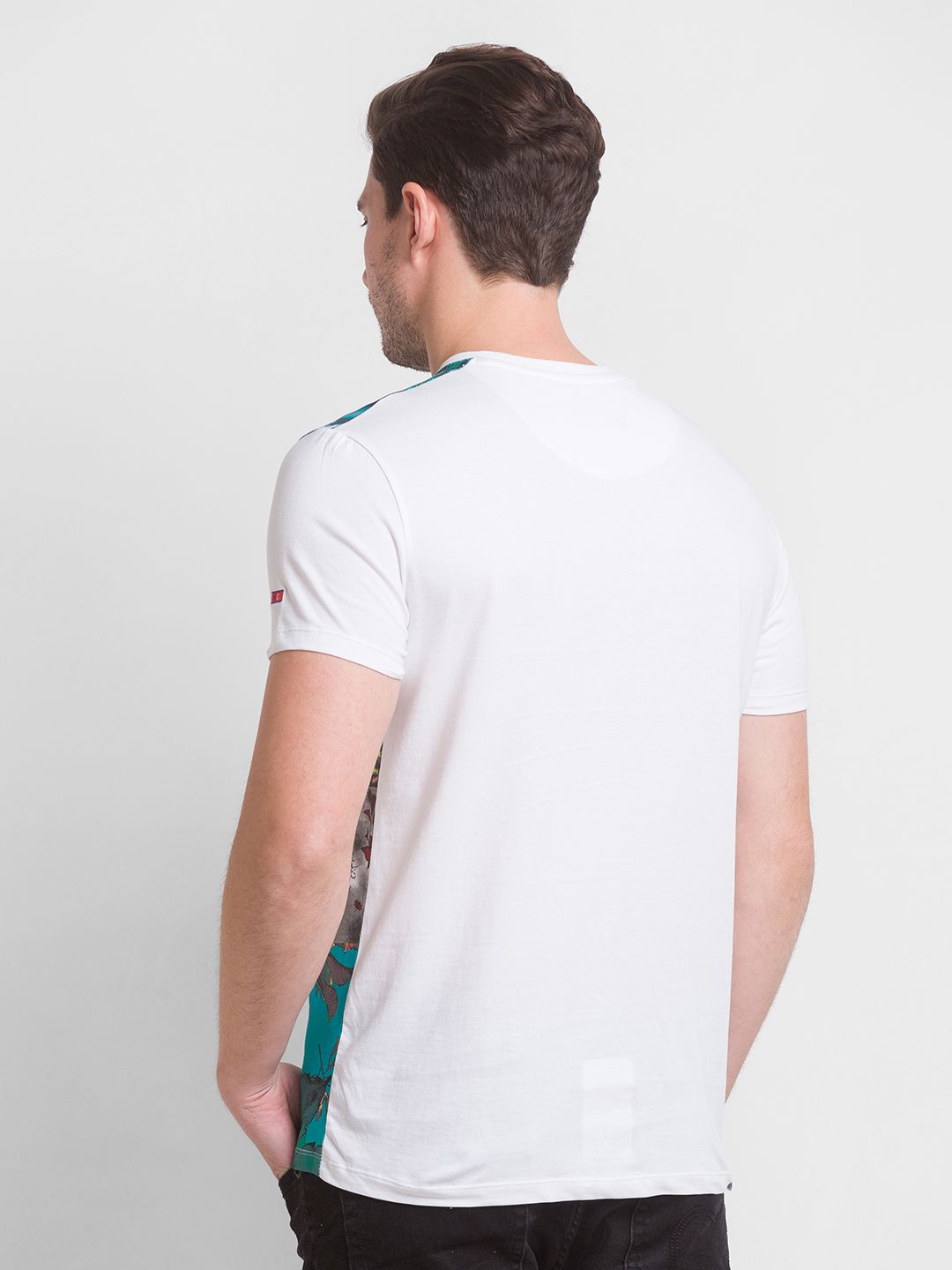 Being Human Men White Printed Cotton  T-shirt