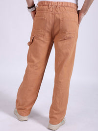 The Indian Garage Co Men Baggy Relaxed Fit Mid Rise Cotton Jeans