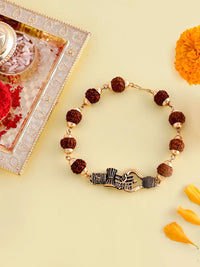 Voylla Men Lord Shiva Motifs Rudraksha Rakhi