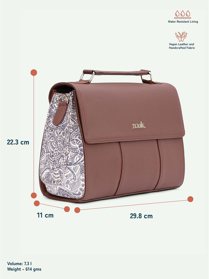 Zouk Wanita Colaba Shirin Rhea Kapoor Satchel Bag