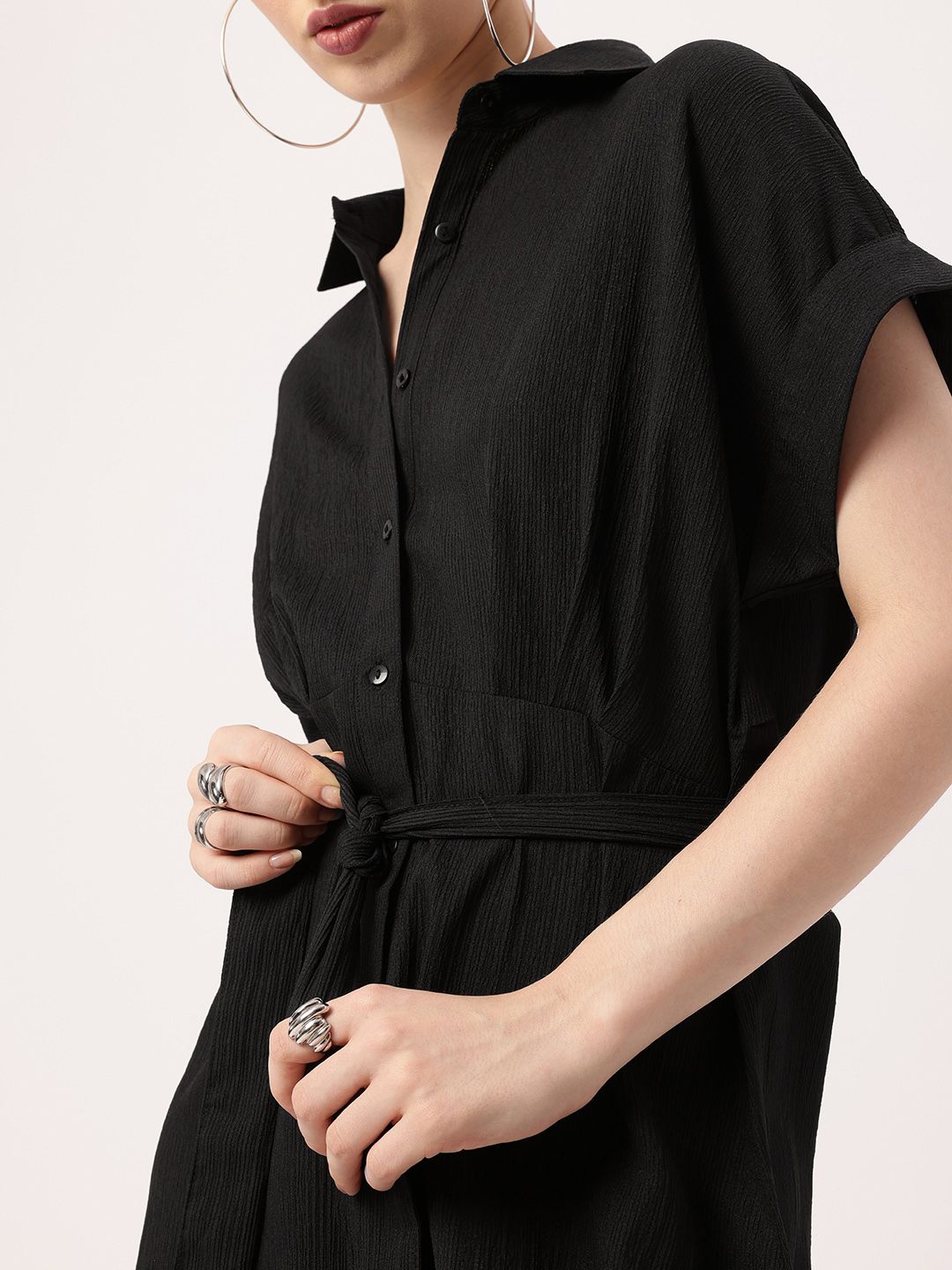 Elegantly Kawaii Darkly Adorable Shirt Style Dress