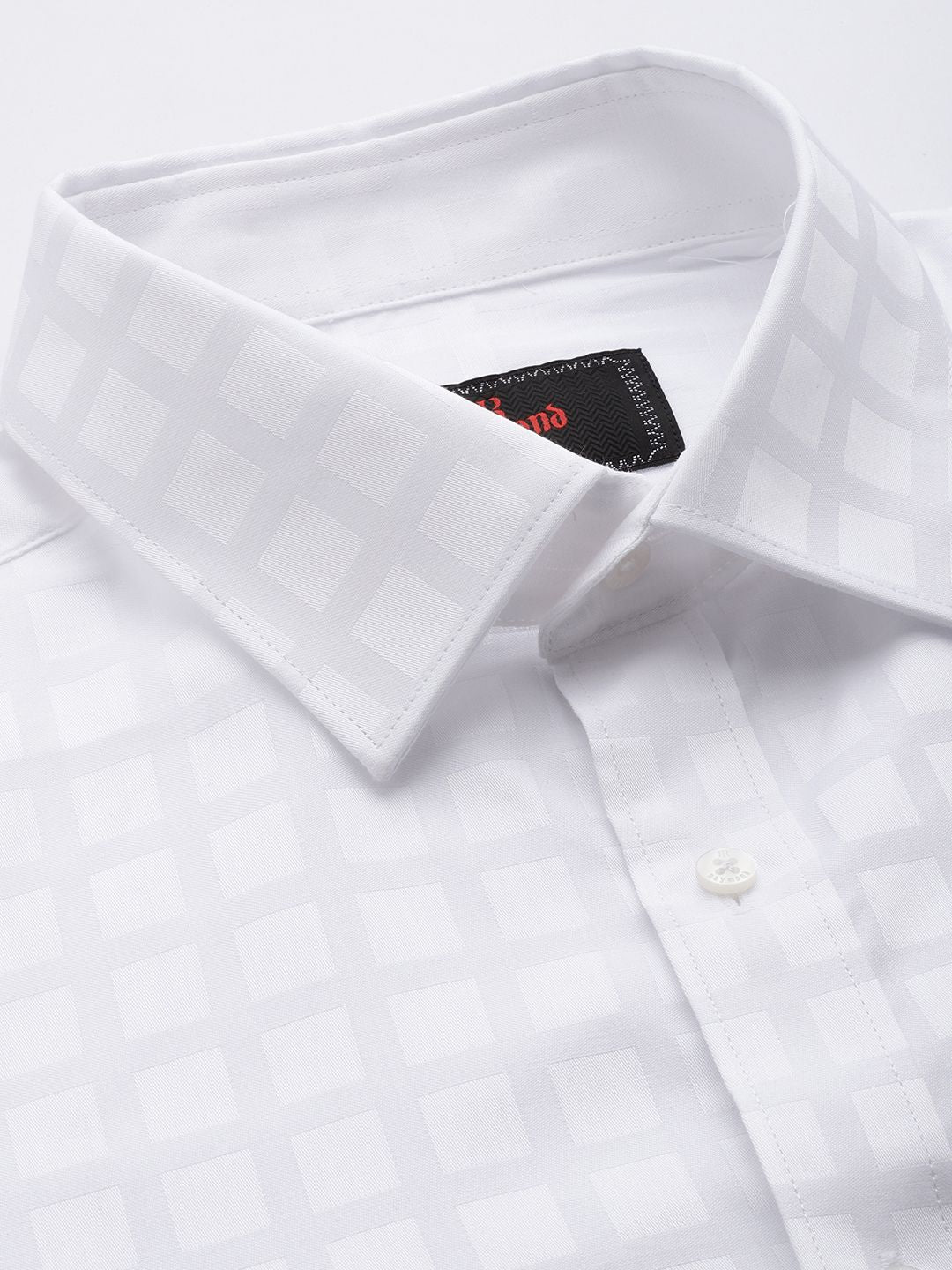 Raymond Pure Cotton Standard Slim Fit Checked Formal Shirt