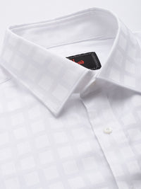 Raymond Pure Cotton Standard Slim Fit Checked Formal Shirt