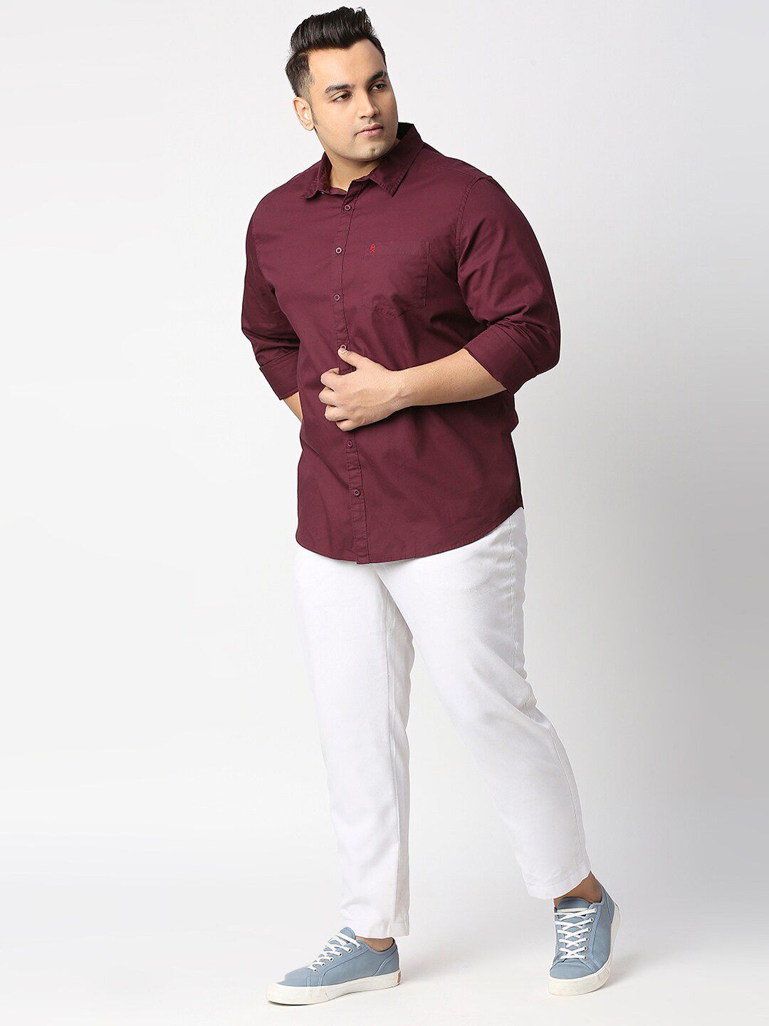 Thomas Scott Plus Size Cotton Casual Shirt