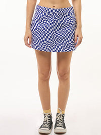 Bewakoof Women Geometric Printed High-Rise Mini Skorts