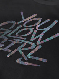 STREET 9 Women Black & White Printed Sweatshirt