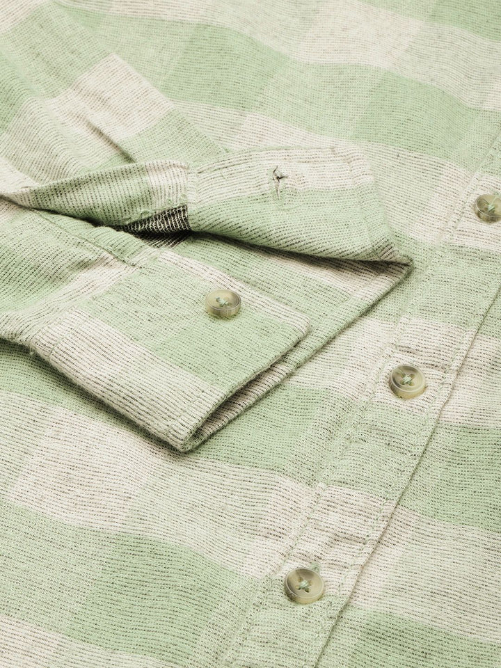 The Indian Garage Co Pure Cotton Slim Fit Buffalo Checks Casual Shirt