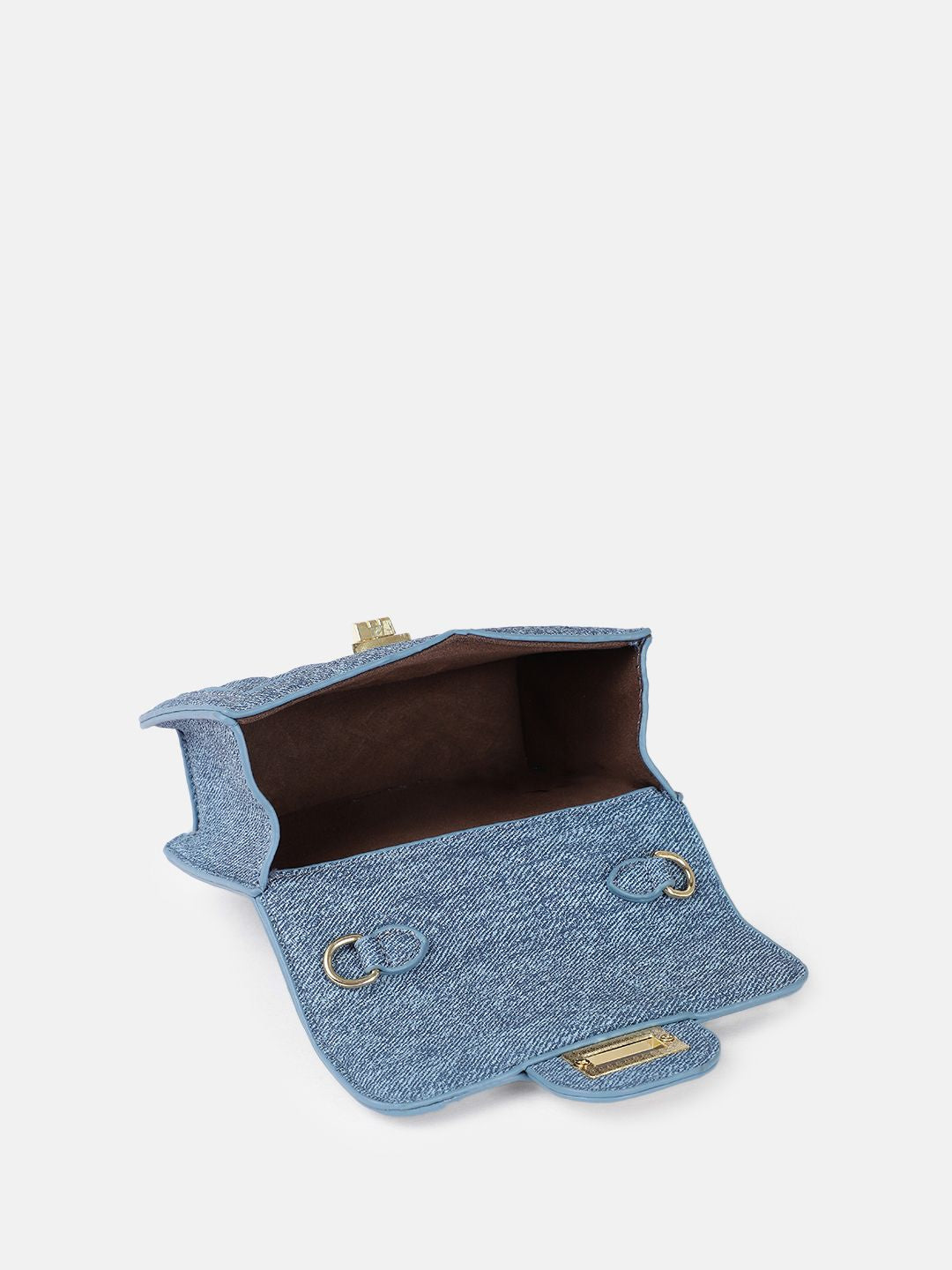 DressBerry Textured Miniature Satchel Bag with Quilted