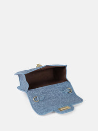 DressBerry Textured Miniature Satchel Bag with Quilted