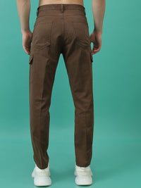 Lelaki Highlander Tapered Fit Plain Mid-Rise Cotton Cargos