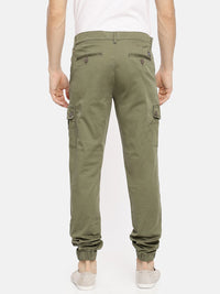 The Indian Garage Co Men Slim Fit Solid Cargos Joggers