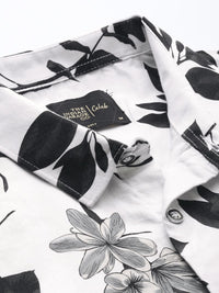 The Indian Garage Co Men Slim Fit Floral Opaque Printed Shirt