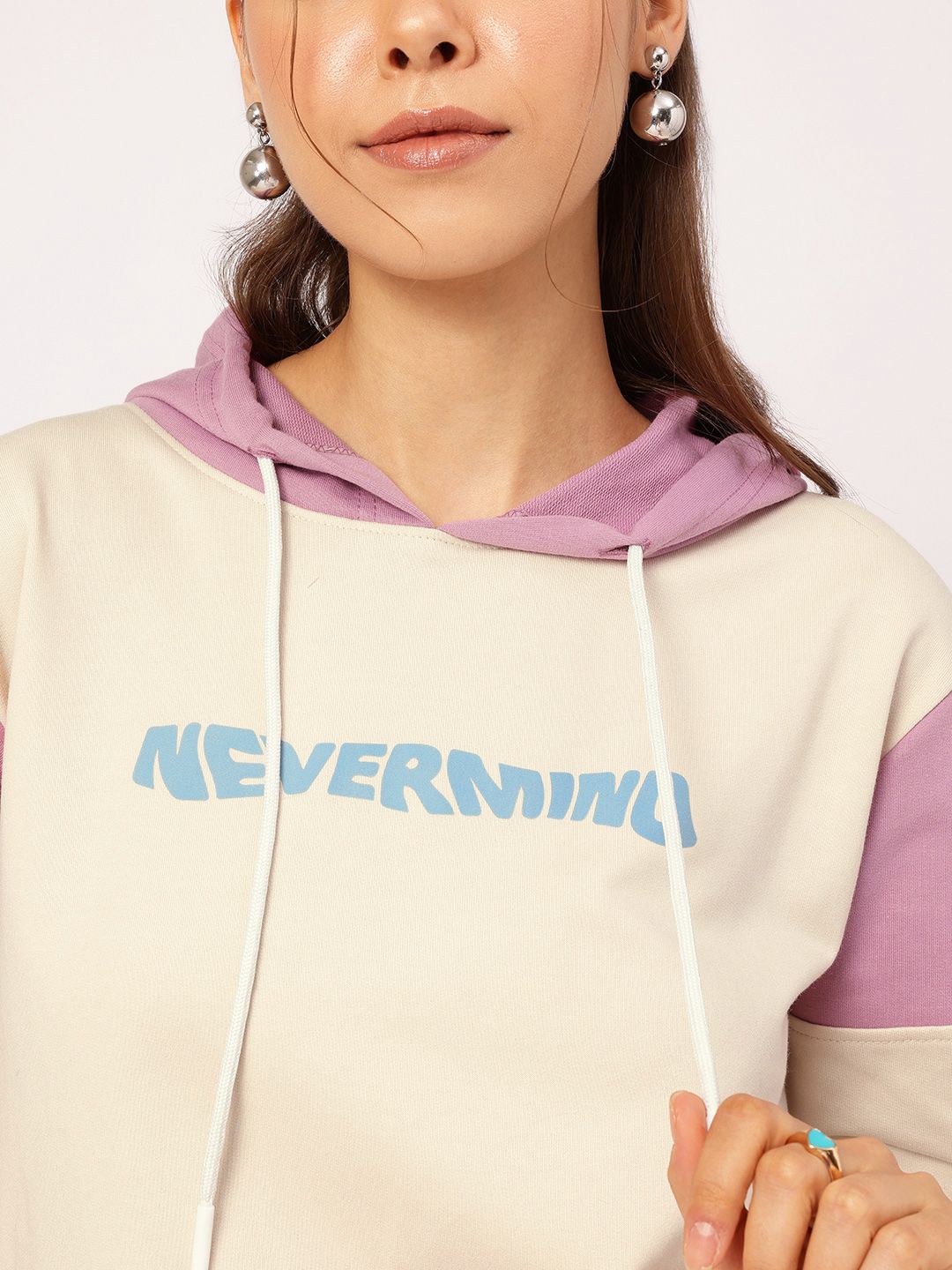 DressBerry Colourblocked Hooded SweatShirt