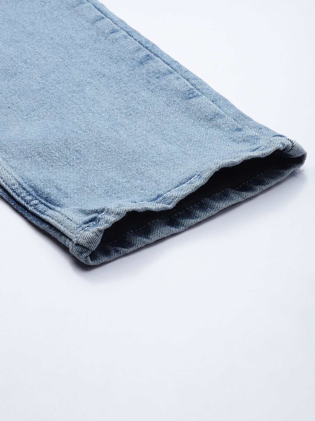 The Indian Garage Co Men Blue Slim Fit Light Fade Stretchable Jeans