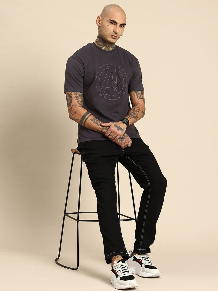 Being Human Pure Cotton Iron Man Printed Relaxed Fit Applique T-shirt