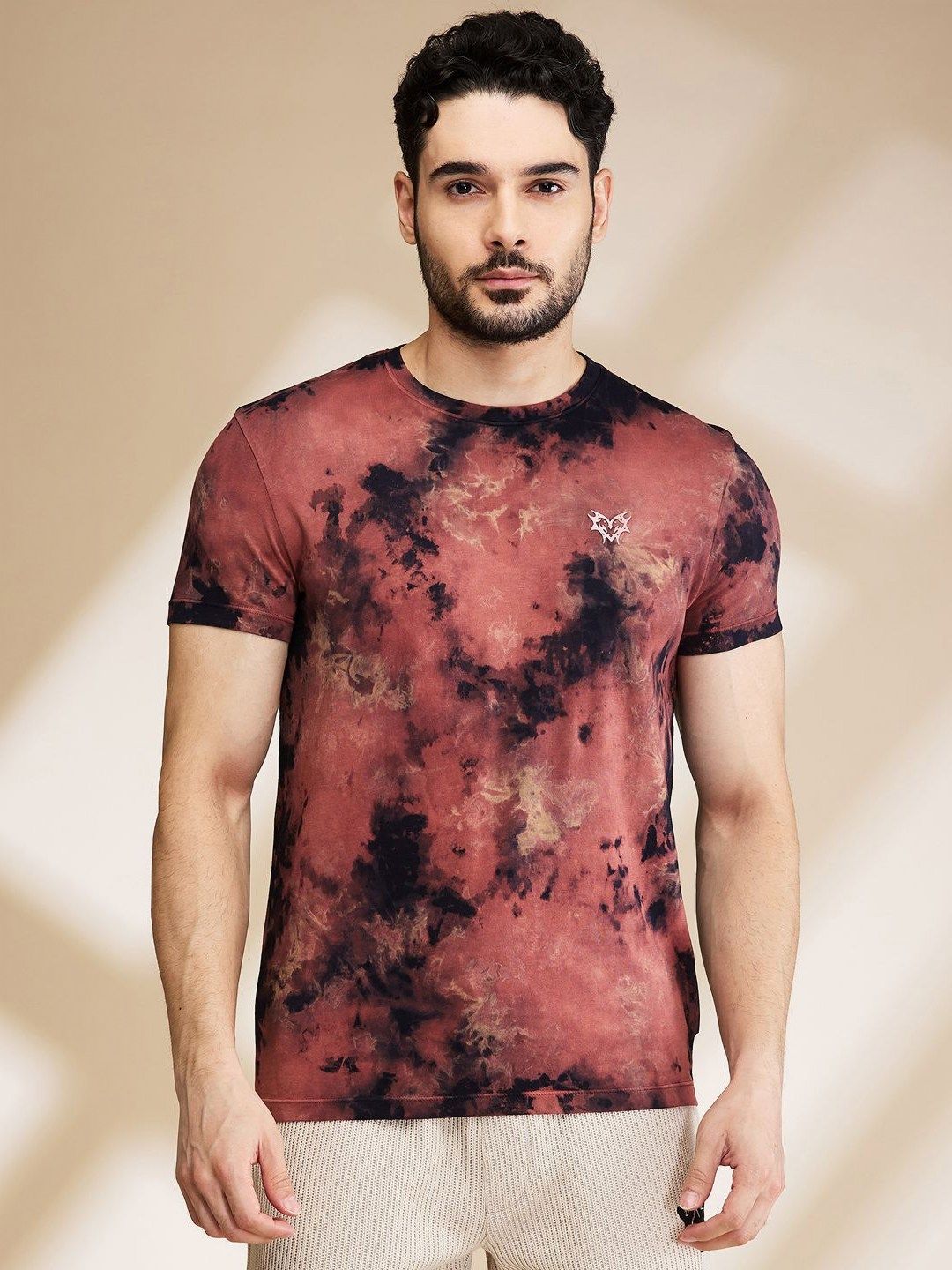 Being Human Men Printed Raw Edge T-shirt