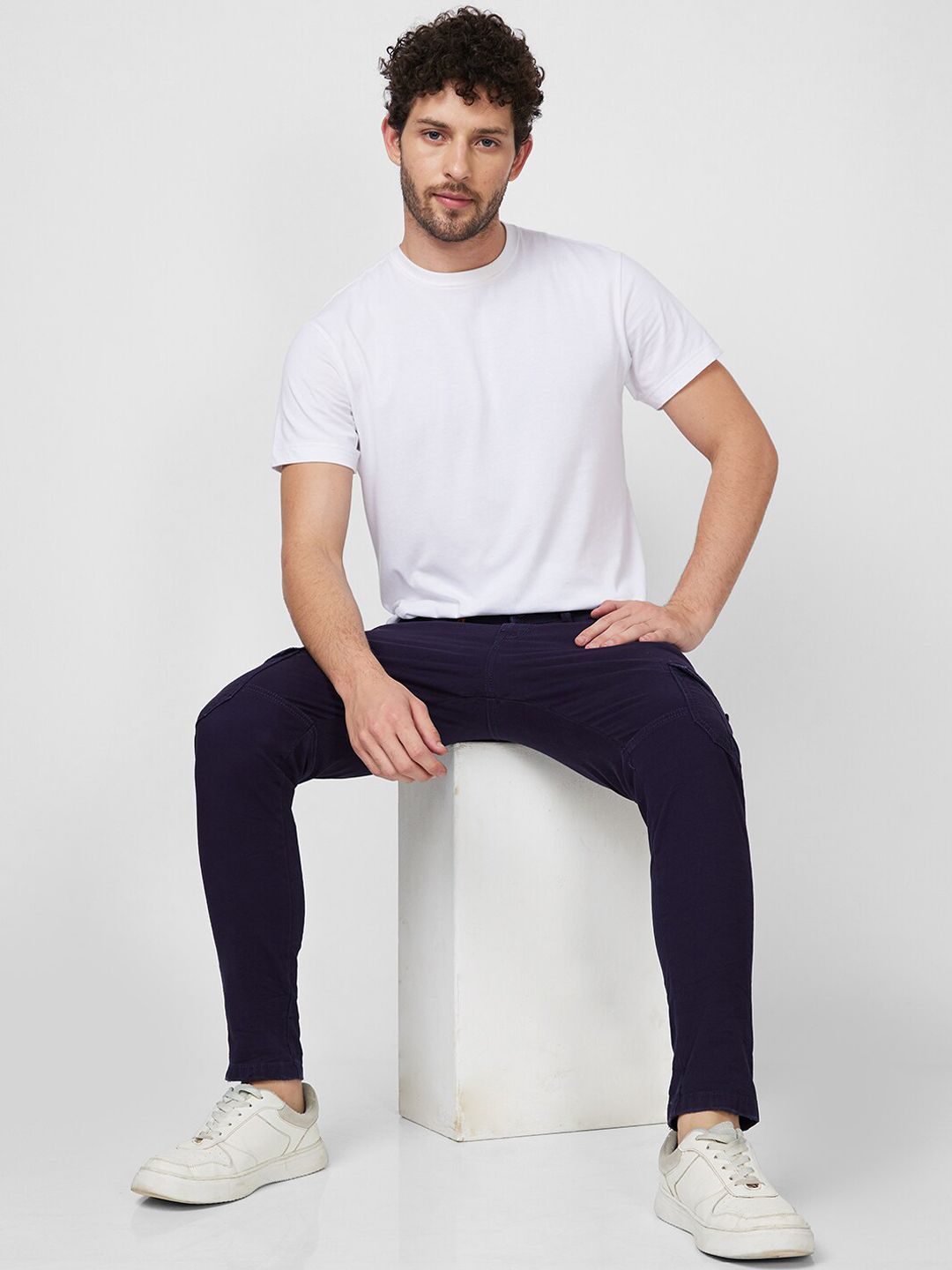 SPYKAR Men Clean Look Light Fade Mid Rise Cotton Jeans