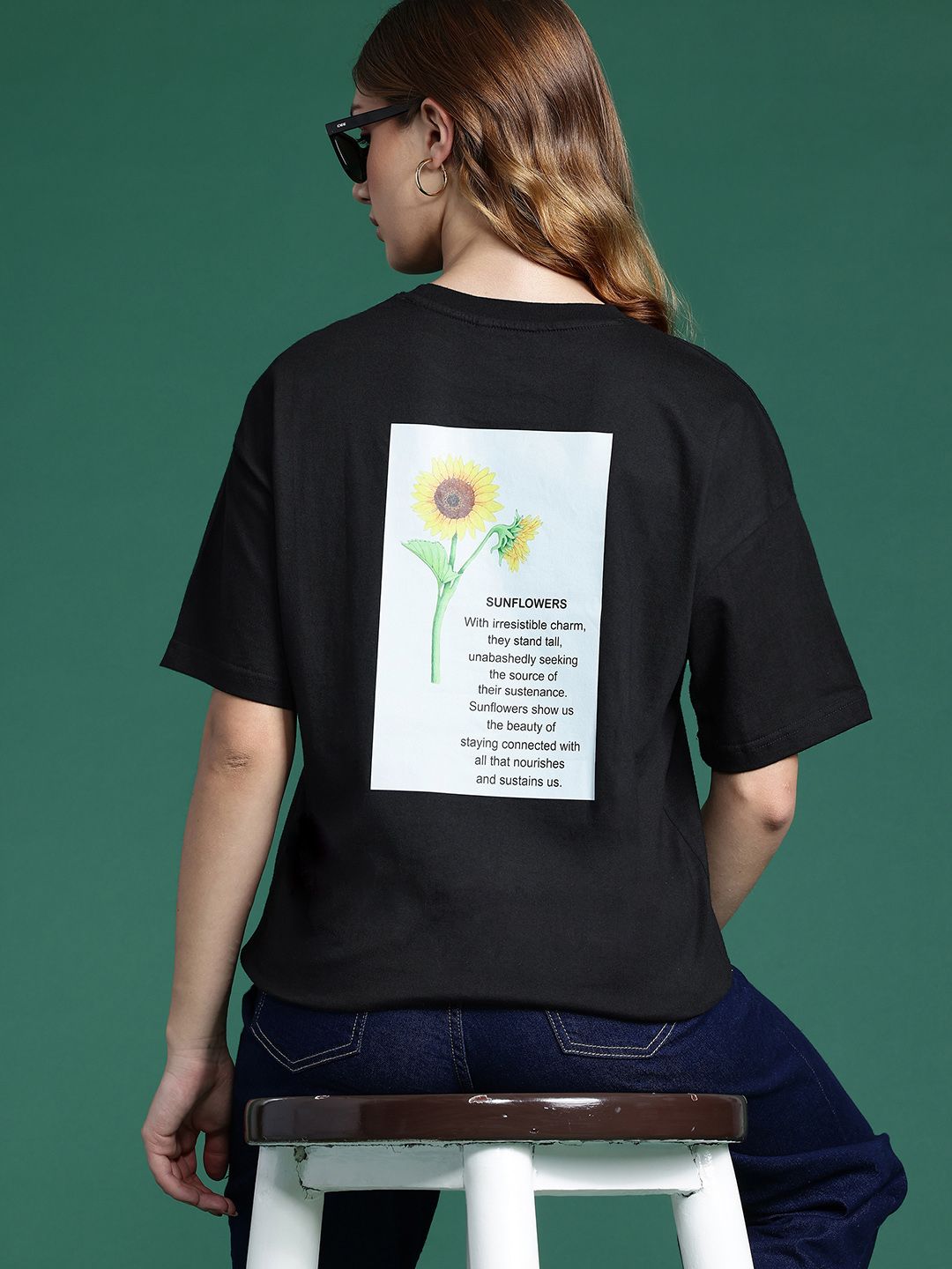 DressBerry Women Floral Printed Pure Cotton T-shirt