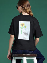 DressBerry Women Floral Printed Pure Cotton T-shirt