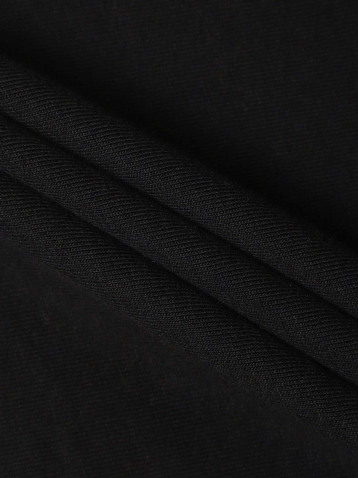 Bewakoof Men Pure Cotton Black Typography Printed T-shirt