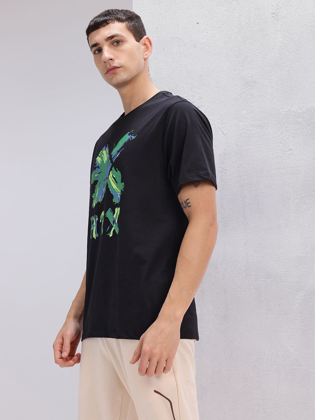 HRX by Hrithik Roshan Brand Logo Print Lifestyle T-shirt