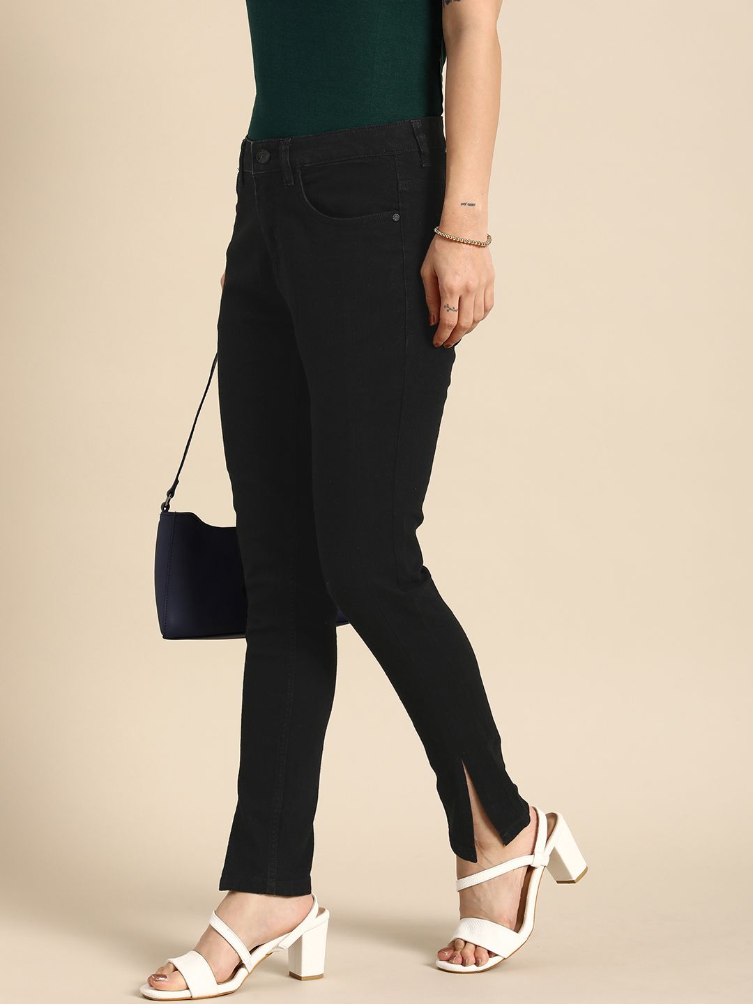 all about you Women Skinny Fit Mid-Rise Stretchable Jeans