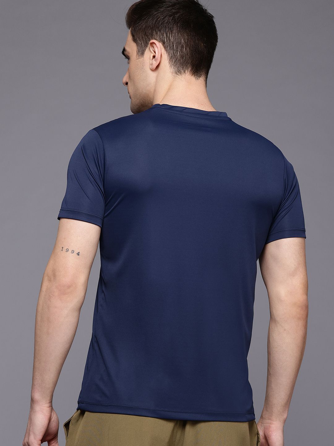 HRX by Hrithik Roshan Brand Logo Detail Running T-shirt
