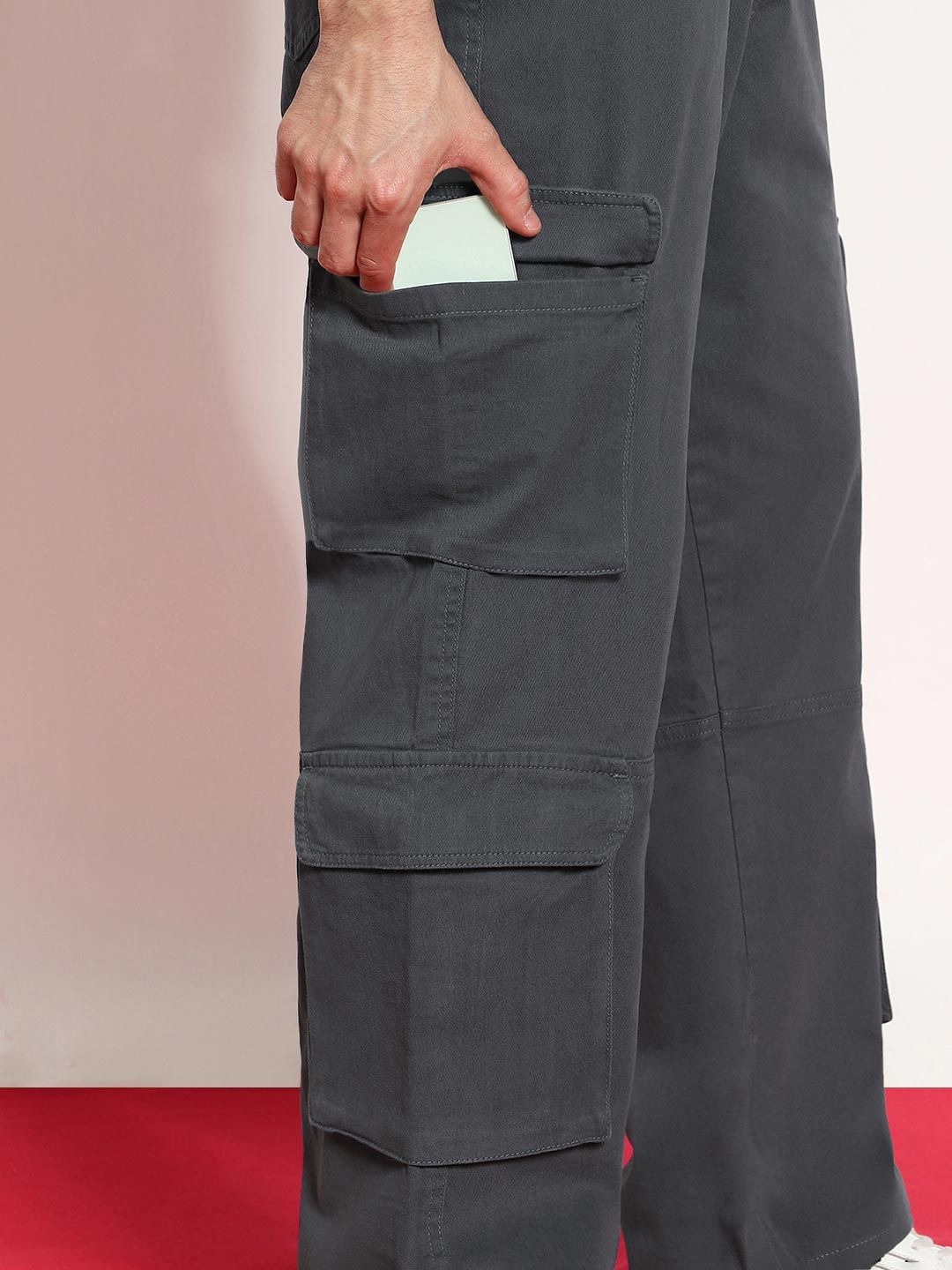 Urbano Fashion Men Loose Fit Cargos Trousers