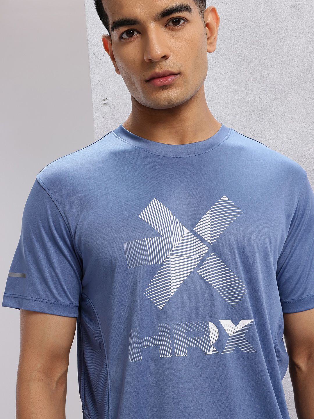 HRX by Hrithik Roshan Men Brand Logo Printed Rapid-Dry Training T-shirt