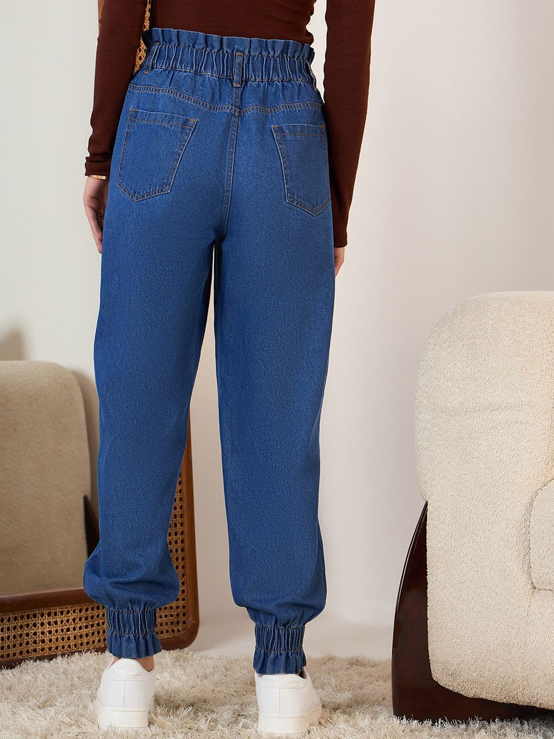 Berrylush Women Jogger High-Rise Jeans