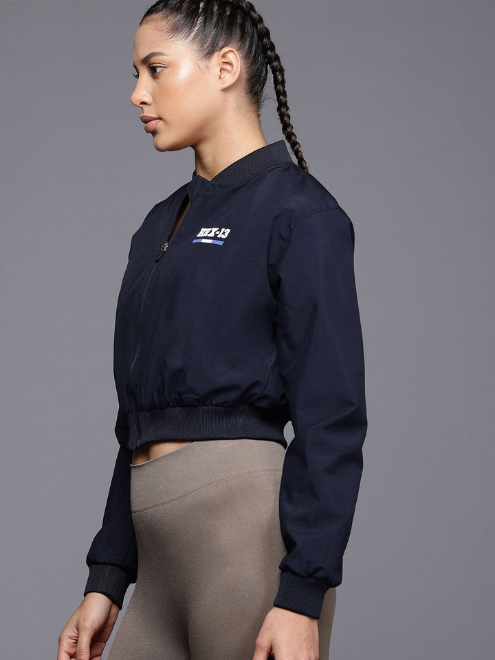 HRX by Hrithik Roshan Crop Running Jacket with Rapid-Dry Feature
