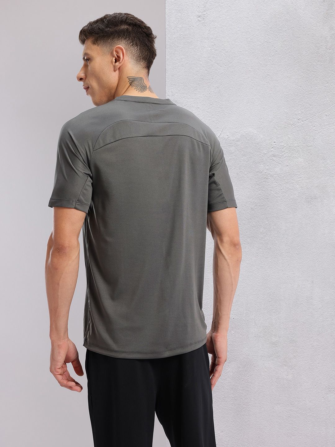 HRX by Hrithik Roshan Brand Logo Print Rapid-Dry Training T-shirt