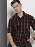 The Indian Garage Co Men Relaxed Fit Striped Resort Wear Shirt