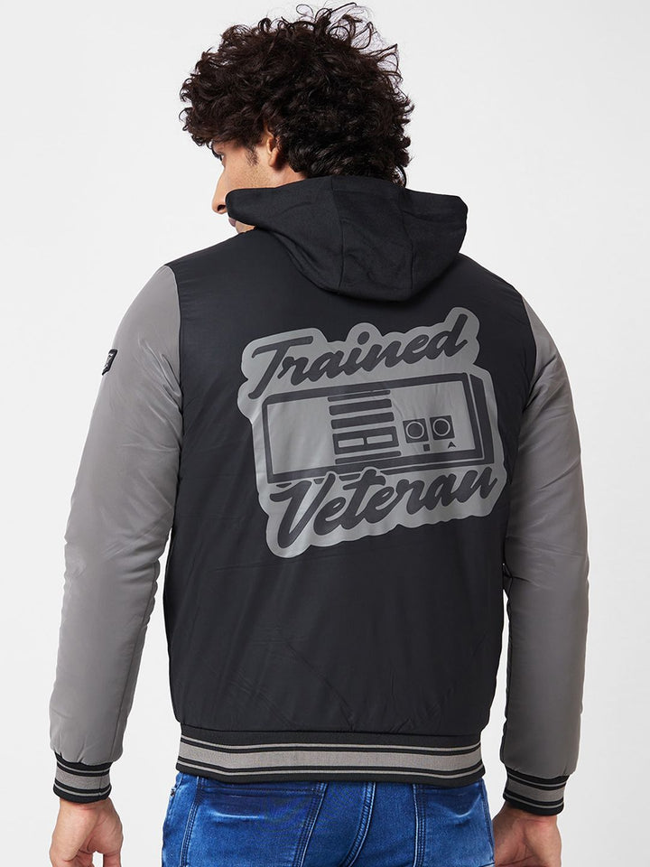 SPYKAR Colourblocked Bomber With Patchwork Jacket