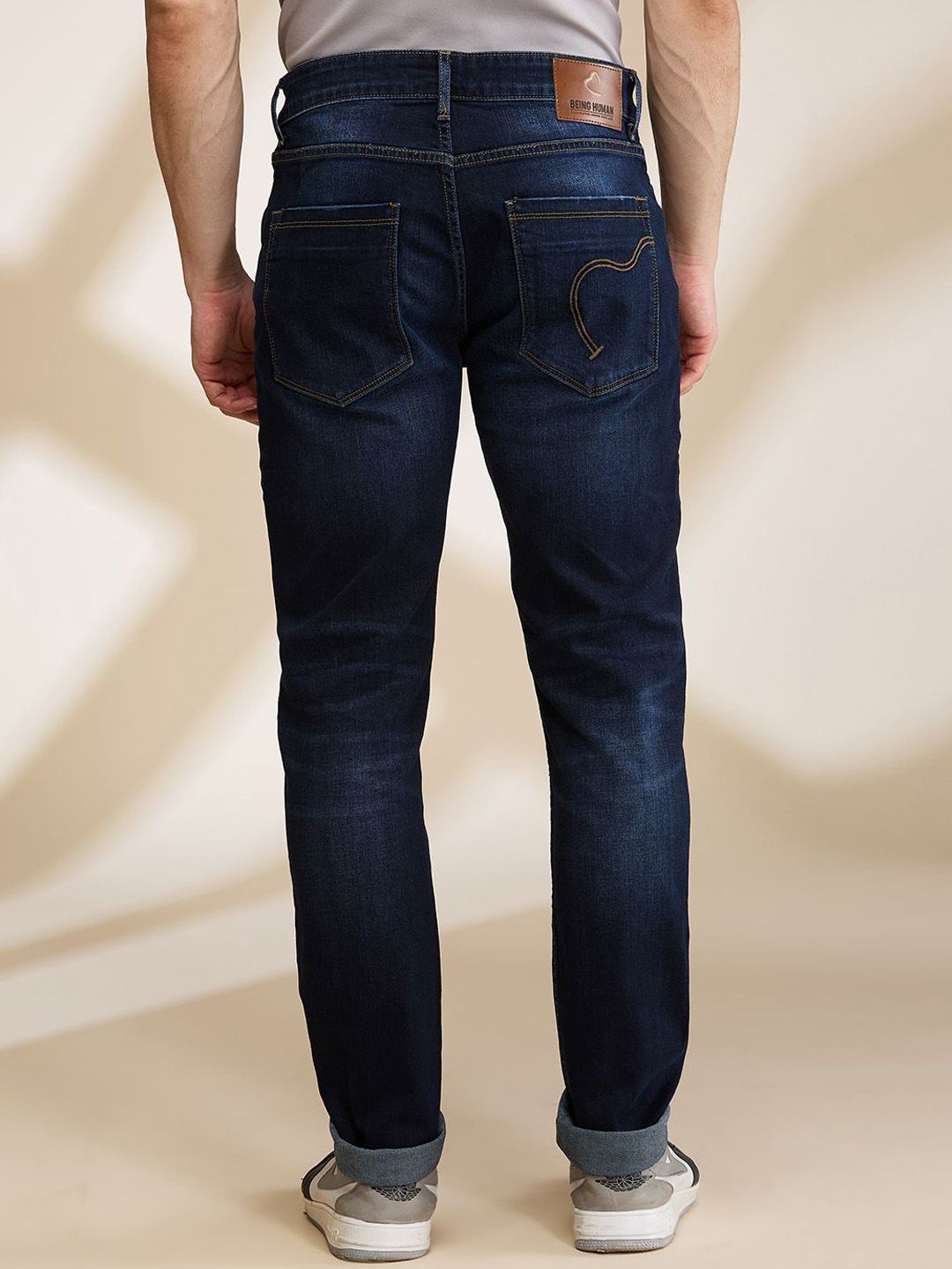 Being Human Men Slim Fit Light Fade Jeans