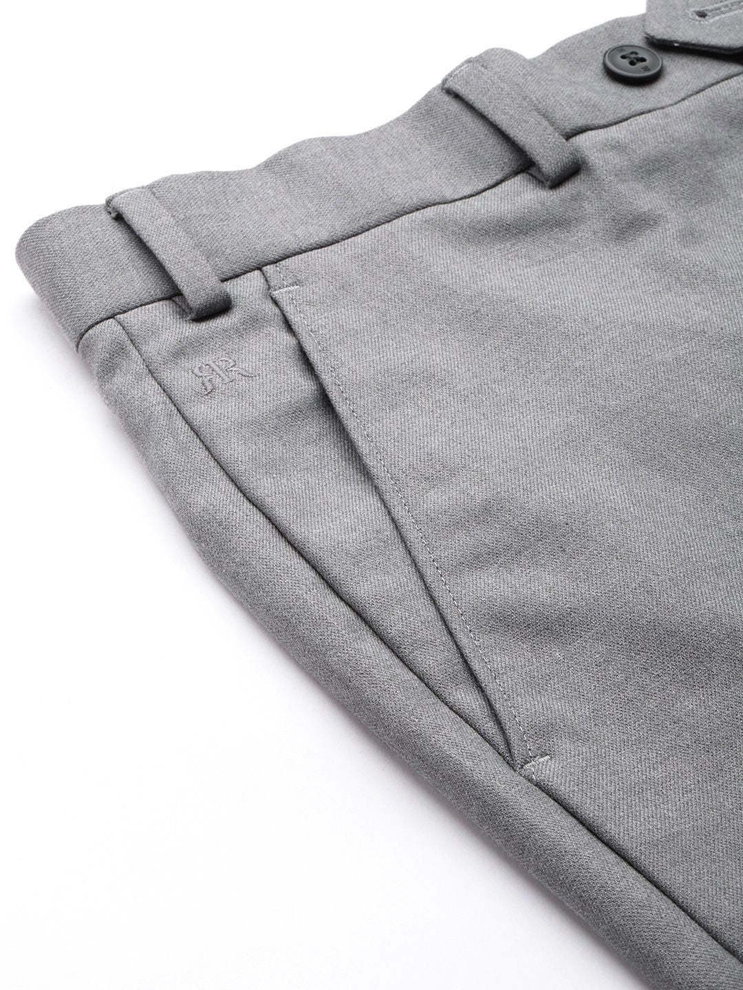 Raymond Men Textured Slim Fit Formal Trousers