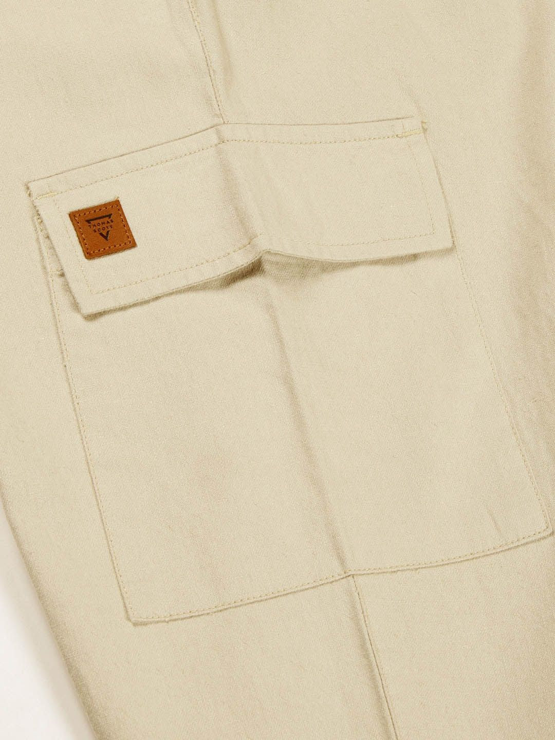 Thomas Scott Men Classic Cotton Linen Casual Trouser