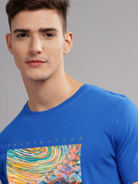ADRO Typography Printed Round Neck Pure Cotton T-shirt