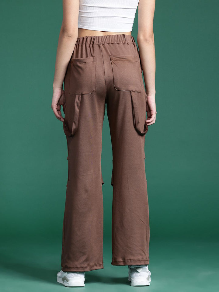 DressBerry Women Loose Fit Mid-Rise Trousers