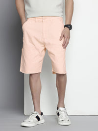 The Indian Garage Co. Men Relaxed Fit Pure Cotton Cargo Shorts