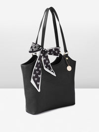 all about you Structured Shoulder Bag with Bow Detail