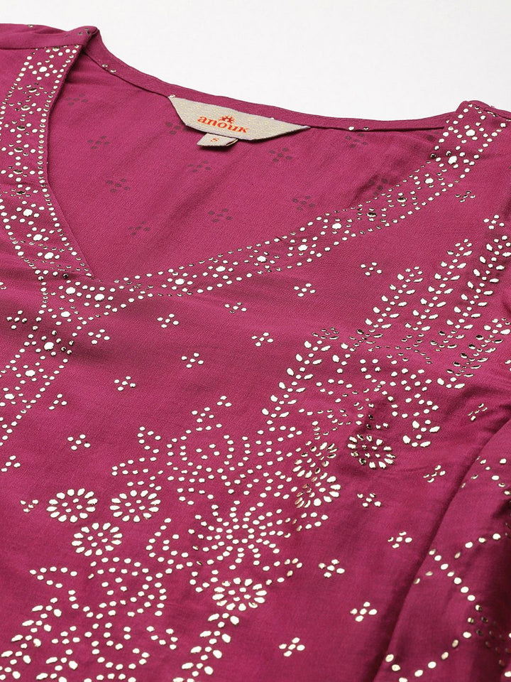 Anouk Tyohaar Collection Embellished A-Line Kurta