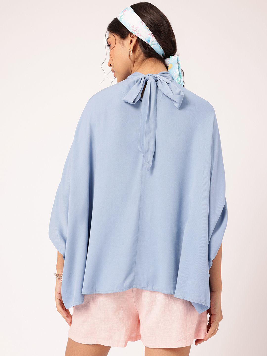 DressBerry Retro Rave High Neck Cape Top