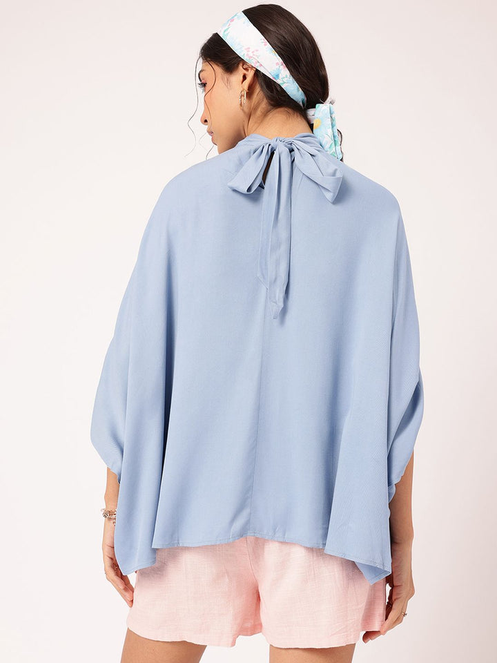 DressBerry Retro Rave High Neck Cape Top