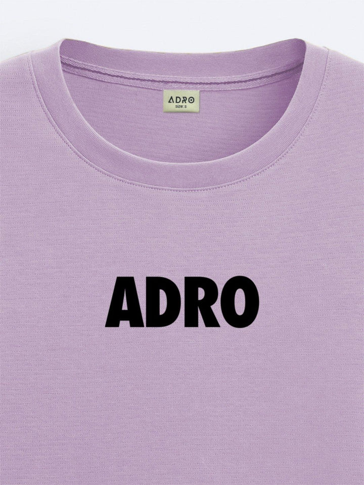 ADRO Lelaki Baju T-Shirt Bersaiz Besar Kapas Lengan Jatuh Bercetak Grafik