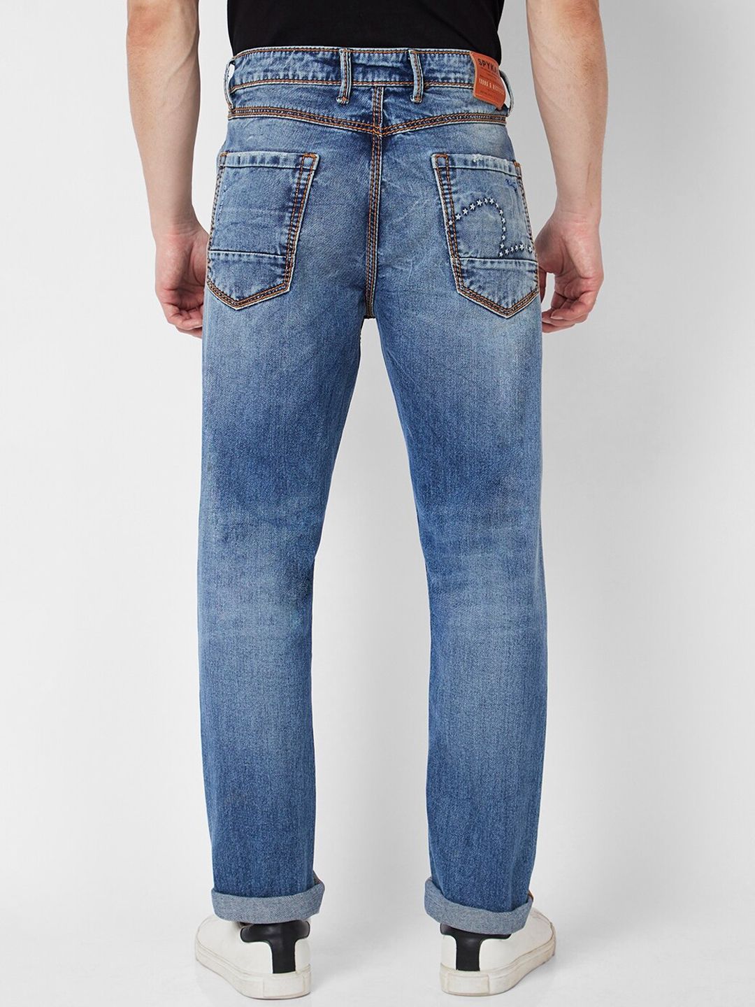 SPYKAR Men Mildly Distressed Heavy Fade Stretchable Jeans