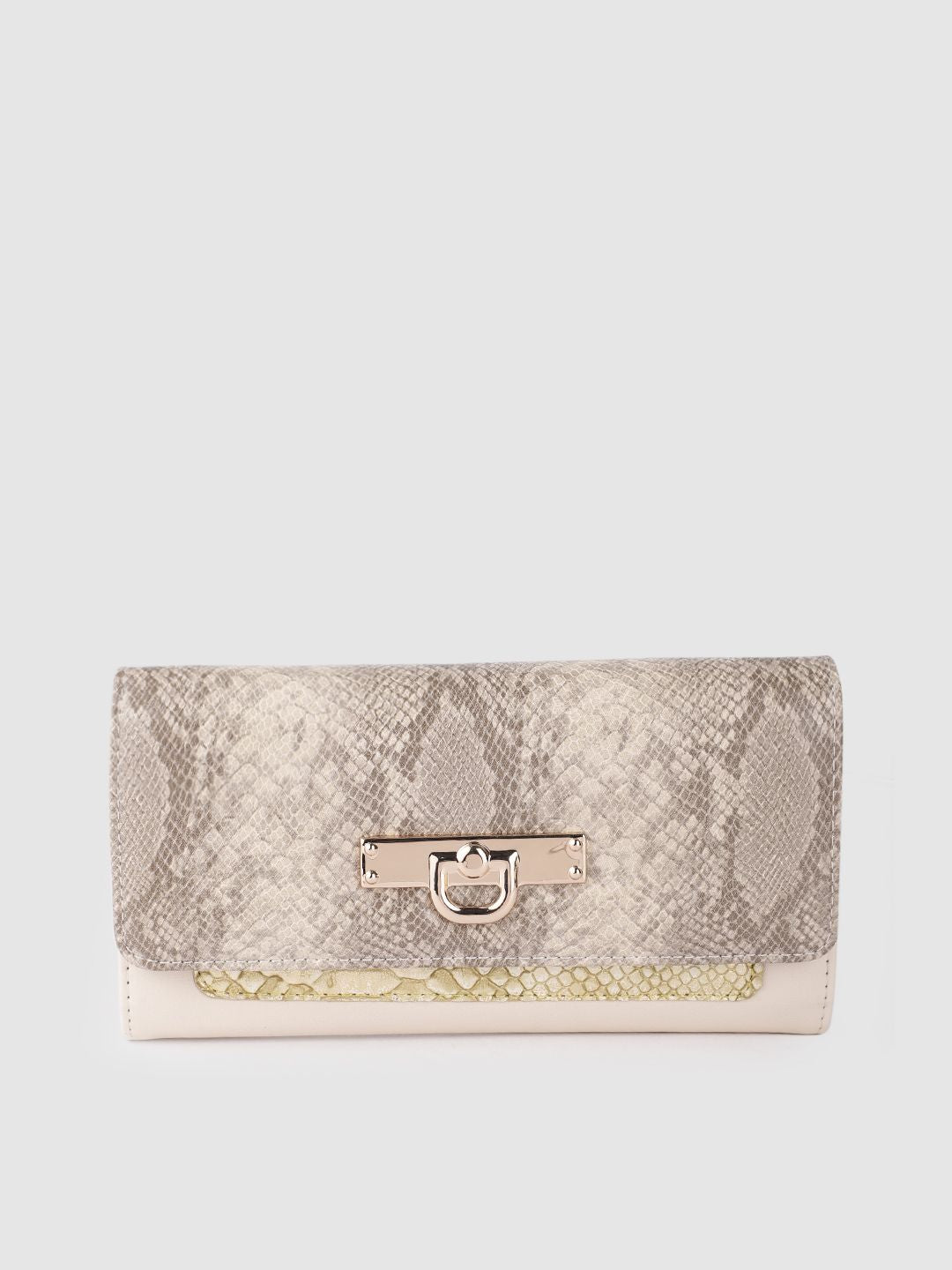Lino Perros Women Snakeskin Printed Three Fold Wallet