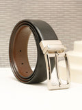 Teakwood Leathers Men Textured Leather Reversible Belt